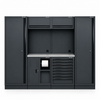 Pillar modulaire werkplaatsinrichting met 2 hoge kasten en RVS werkblad, Midnight Black