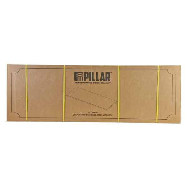 Pillar RVS Werkblad 2040 mm – Diep Werkblad 38 mm