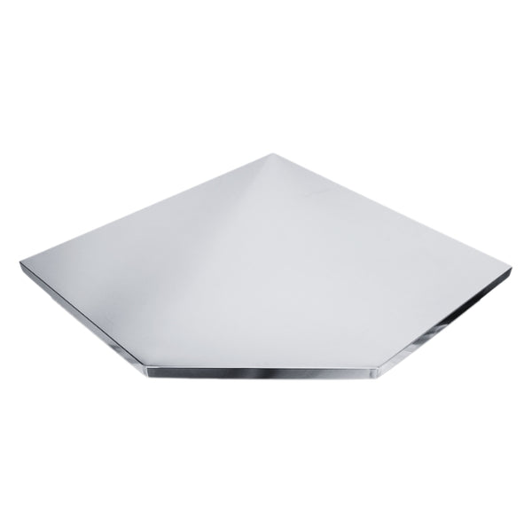 Pillar RVS Hoekwerkblad 860x860 mm – Diep Werkblad 38 mm