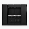 Pillar Modulaire Werkplaatsinrichting met 2 Hoge Kasten en RVS Werkblad – Modulair – Midnight Black