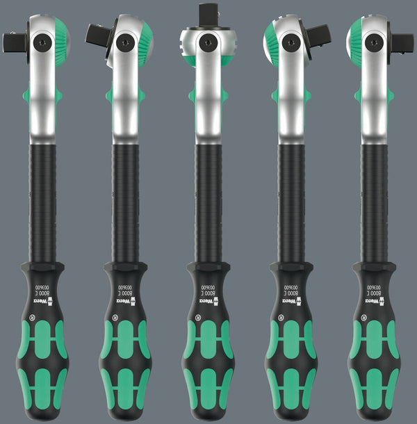 Wera 8100 SA/SC 2 Zyklop Speed Ratelset 1/4" & 1/2" Aandrijving – 43-delig