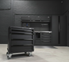 Pillar Modulaire Werkplaatsinrichting 295,5 cm – RVS Werkblad – Midnight Black