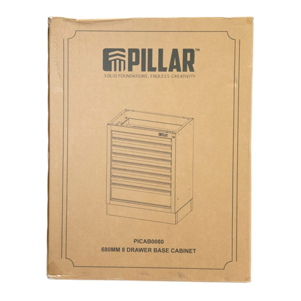 Pillar Ladekast 680 mm – 8 Laden – Werkplaatskast