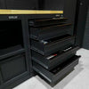 Pillar hoge kast hardhouten werkblad, sfeerbeeld pegboard