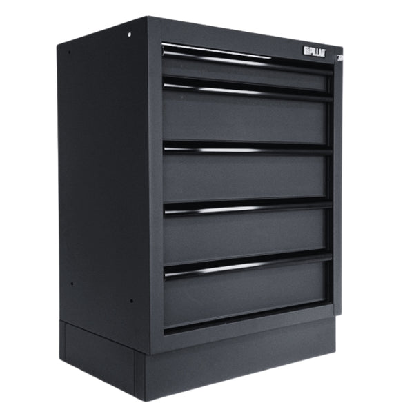 Pillar ladekast met 5 laden, 680 mm breed