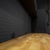 Pillar werkplaatsinrichting RVS, detail pegboard wandpaneel