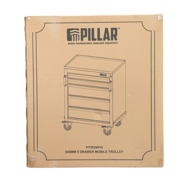 Pillar Gereedschapswagen 5 Laden – 646 mm – Stalen Verrijdbare Trolley
