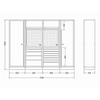 Pillar Modulaire Werkplaatsinrichting met 2 Hoge Kasten en Hardhouten Werkblad – Modulair – Midnight Black
